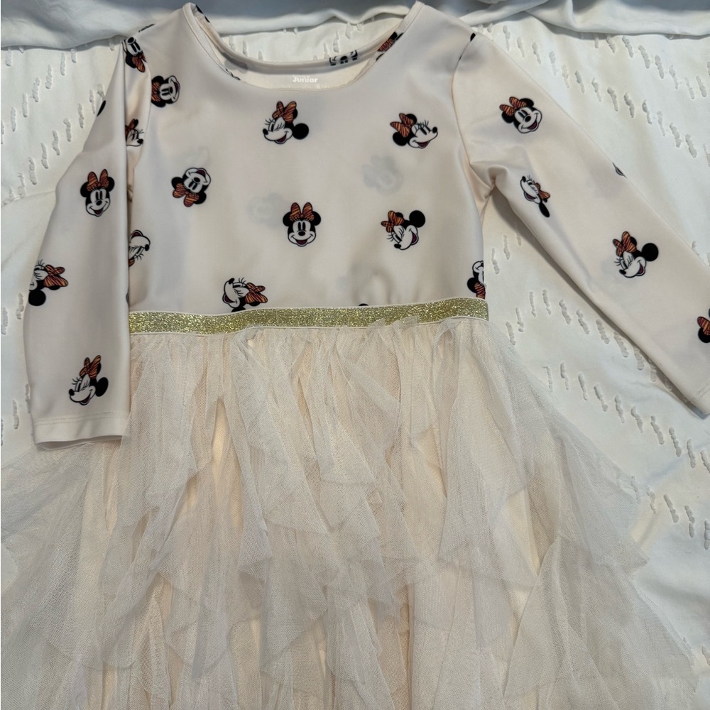 Disney Junior Minnie Mouse Cream Dress